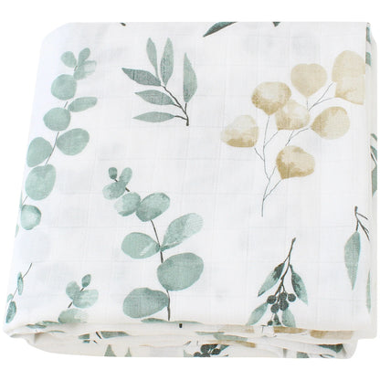 Bamboo Cotton Baby Swaddle - eucalyptus